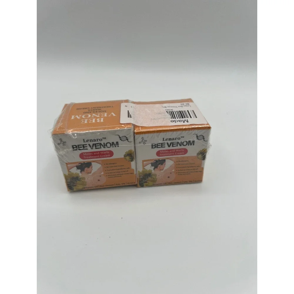 Lenaro Bee Venom Moles and Warts Treatment Cream 2 Pack Salicylic Acid D3